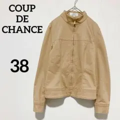 クードシャンス　Ｍ　ジャケット　ブルゾン　ベージュ　キレイめ　くびれ　オフィス