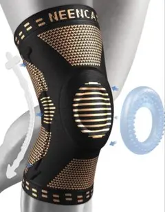 XS❣️NEENCA 膝サポーター ひざ専用 半月板 スポーツ用　コッパー