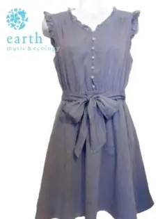 earth music&ecology ノースリーブ　ワンピース グレー系 M