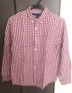 トミーヒルフィガー　ギンガムチェック　長袖シャツ