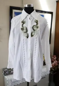 Le Sentier ルセンティ　フリルブラウス　Lサイズ