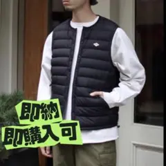 DANTON | クルーネック インナーダウンベスト MEN