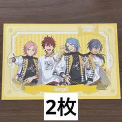 あんスタ　GiGO ノベルティ　箔押しユニットポストカード　Crazy:B