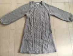 ニットのチュニック【ベージュ】