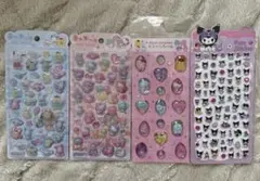 正規品 サンリオ うるちゅるポップシール2枚 ストーンシール1枚 ＆おまけクロミ