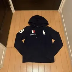 [希少]polo ralph lauren ネイビーパーカー ビッグポニー
