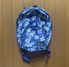 【未使用】BdeR キッズ リュック 青 花柄 ビーデアール バックパック