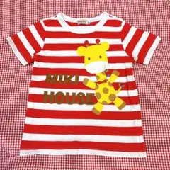 ミキハウス＊きりんTシャツ＊ボーダー＊アニマル＊平成レトロ＊Y2K＊希少＊激レア