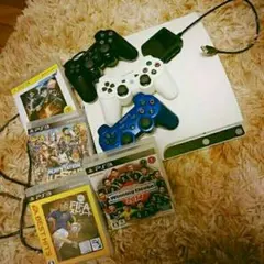 ※早い者勝ちバラ売りしませんPS3 160GB 純正コントローラー×3ソフト×5