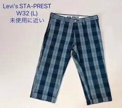 Levi's STA-PREST チェックハーフパンツ L 未使用に近い