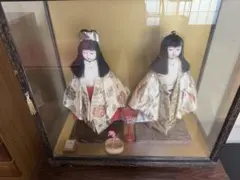 ○昭和レトロ15 ガラスケース入り雛人形（大） - メルカリ