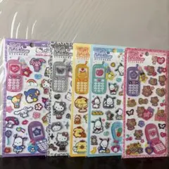 sanrio 平成はっぴーフォン 5枚セット サンリオシール正規品