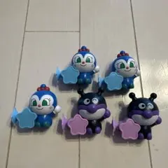 アンパンマン　ガシャポン　ピタピタくっつくマスコット　コキンちゃん　バイキンマン