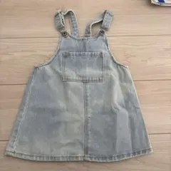 ZARA デニムオーバーオールワンピース 18-24ヶ月