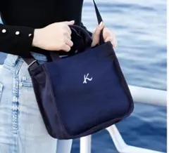 【Kitamura】キタムラ　2way ショルダーバッグ ネイビー　WEB限定品のサムネイル