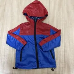 110 リバーシブル パーカー 羽織 アウター ウィンドブレーカー ジップアップ