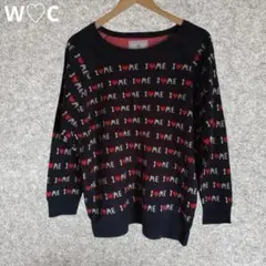W♡C 総柄 ニット FREE SIZE 若槻千夏 長袖セーター 新品未使用のサムネイル