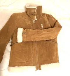 ほぼ新品！裏ボア付き本革ライダーズ　リアルレザー（ピッグスキン）ZARA