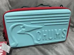 チャムス　40周年　限定　コラボ　酔鯨　アウトドアポーチ 水色/赤