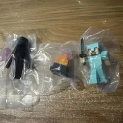 マインクラフト　フィギュアあそーとエンダードラゴン戦　エンダーマン　スティーブ