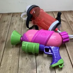 D-壁 スプラトゥーン2 スプラシューター 水鉄砲 背負い式 タンク付き 玩具