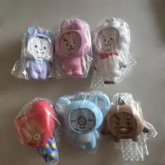 BT21 フォトフレームマスコット　6種　セミコンプリート