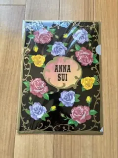 新品未使用　ANNA SUI A4クリアファイル(花)
