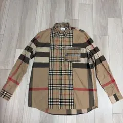 ひーろー様　専用BURBERRY ノバチェック柄 長袖シャツ パッチワーク　現行