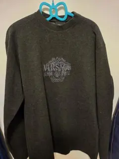 ヴェルサーチ　VERSACE JEANS COUTURE ダークグレー セーターのサムネイル