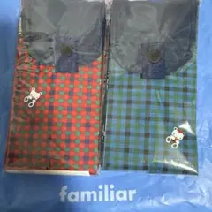 familiar 折りたたみエコバッグ 2個セット　M
