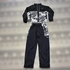 PUMA ジャージ上下セット 150サイズ 黒/迷彩