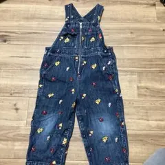 今週の値下げ。美品ヒステリックミニデニム刺繍だるまオール - メルカリ
