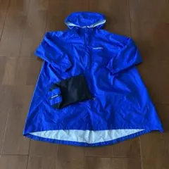 ハニワ様専用　mont-bell バックラップレインコート 青　130