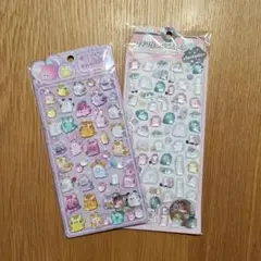 オバケーヌ 立体シール ぷっくり ジェルシール 2セット おまけ付き