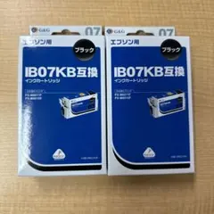 IB07KB 互換インクカートリッジ ブラック 2個 ＋おまけシアン1個のサムネイル