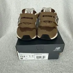 【美品】ニューバランス ベビーシューズ ブラウン12cm