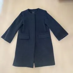 デミルクスビームス カシミヤ混ノーカラーウールコート