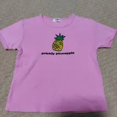 UNIQLO キッズ Tシャツ 130 ピンク パイナップル