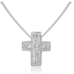 大人気　再入荷　十字架型　シルバー　ペンダント ネックレス　メッキ　ユニセックス
