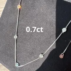 PT高級ダイヤモンド ステーション ネックレス ヴァンドーム ミキモト プラチナ