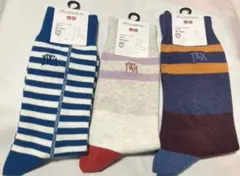 廃番❗️ ユニクロ JW ANDERSON コラボ　ソックス3足セット　未使用④