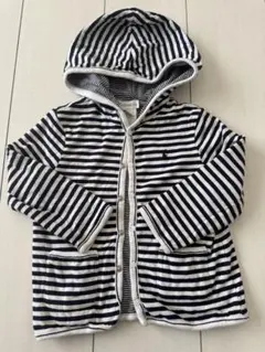 ラルフローレン　ストライプ リバーシブルフード付きパーカー