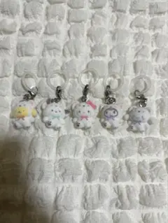 ガチャ　ふわふわスノー　サンリオ　めじるし　5個セット