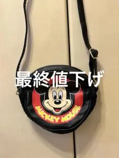 <販売終了商品>ミッキーマウス 円形ショルダーバッグ