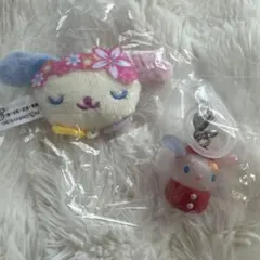 ウサハナ　いちごめじるしアクセサリー　マスコット　チャーム　ガチャガチャ