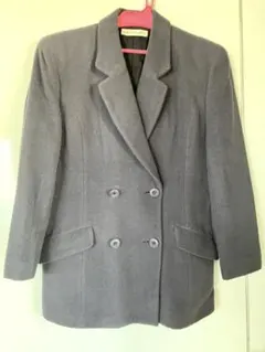 グンゼ ダークグレー ウールジャケット レディース
