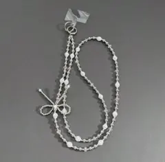 スマホショルダーストラップ シルバー