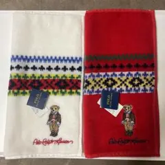 【最安値】ポロベア・ツィードジャケット柄　ラルフローレン　タオルハンカチ　新品