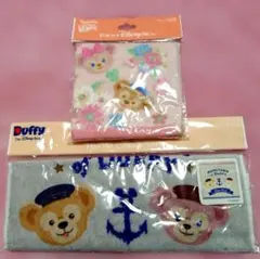 ディズニーシー ダッフィー＆フレンズ ミニタオル2枚