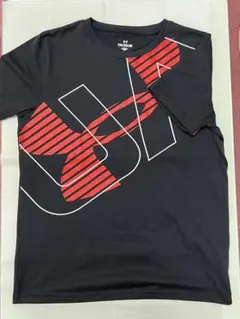 Under Armour YXL ルーズフィット Tシャツ 黒/赤